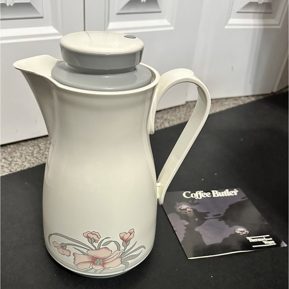 Vintage 1984 Thermos Coffee Butler Carafe 32 Oz Model 820 Ellie West Germany